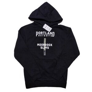 PORTLAND HEIGHTS MOONROCK BLUNT Hoodie Jacket Cannabis Black Small S ~ New